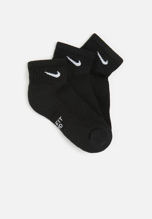 Nike - Nike 3 pack performance socks - black