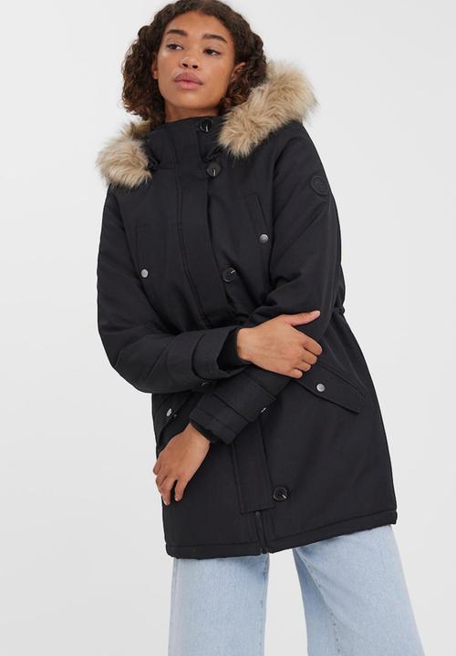 Vero Moda - Storm 3/4 parka - black