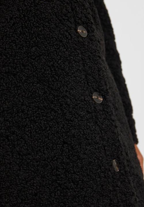Vero Moda - Kylie filucca teddy coat - black