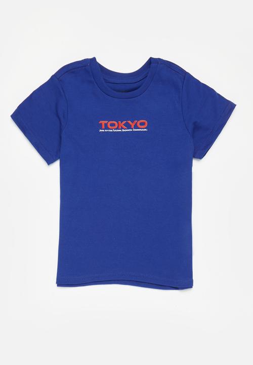 Superbalist - Younger boys 2 Pack printed tee-blue and white