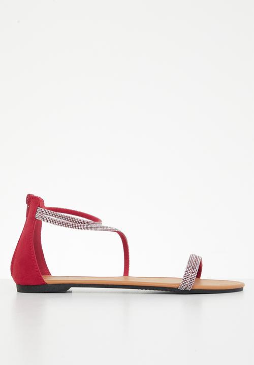 Superbalist - Khanyi anklestrap sandal - red