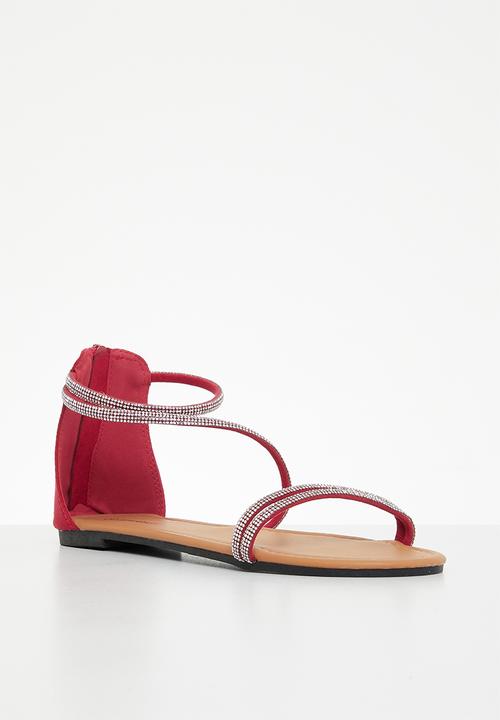 Superbalist - Khanyi anklestrap sandal - red