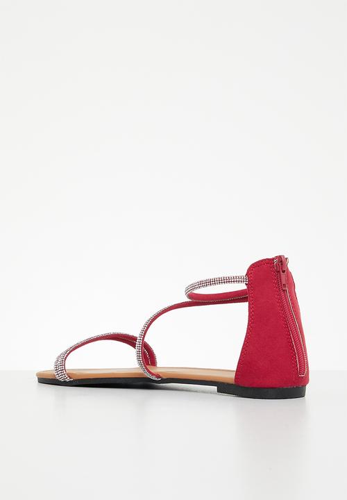Superbalist - Khanyi anklestrap sandal - red