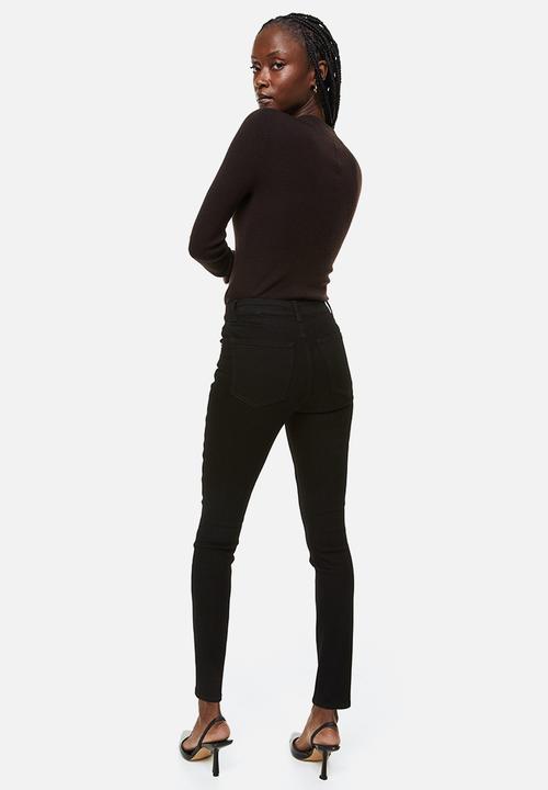 H&M - Skinny regular jeans - black