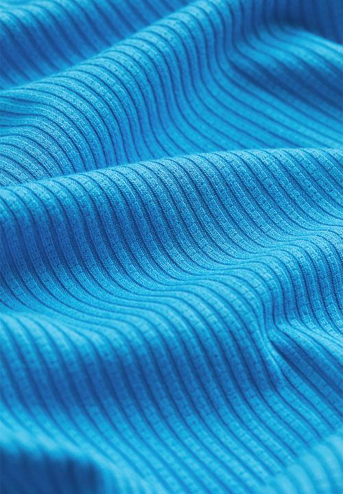 H&M - One-shoulder ribbed dress - bright blue