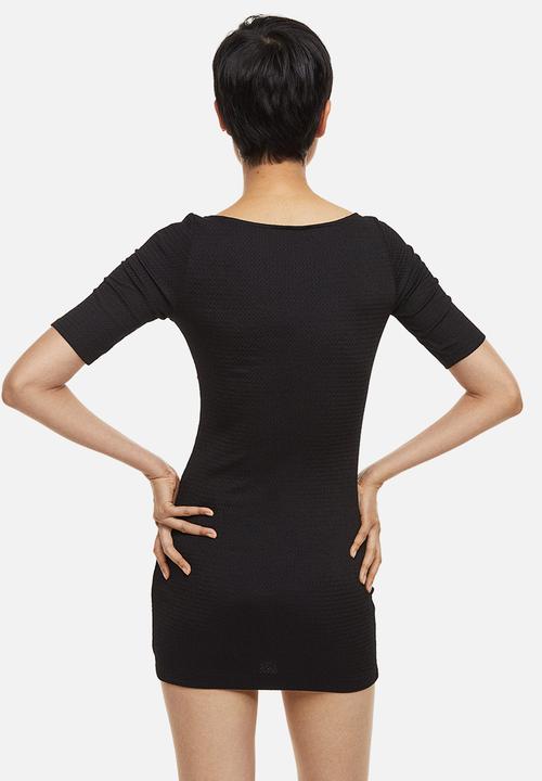 H&M - Crinkled jersey dress - black