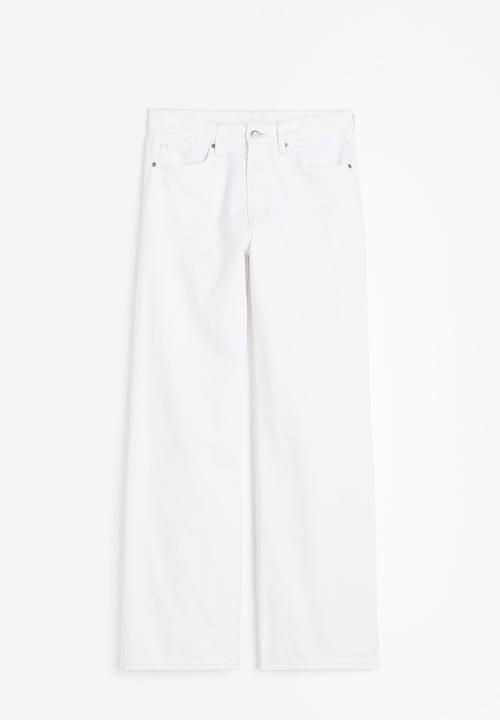 H&M - 90s baggy regular jeans - white