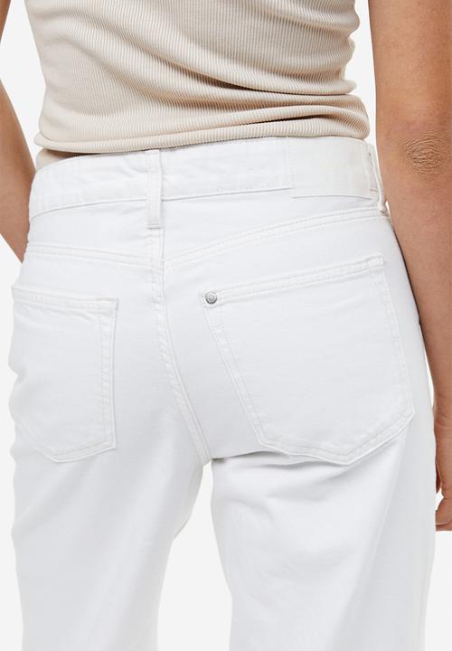 H&M - 90s baggy regular jeans - white
