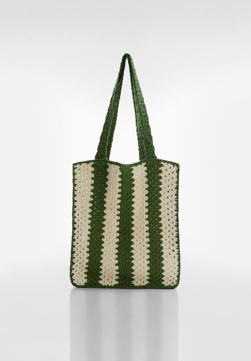 MANGO - Bag paloma - green
