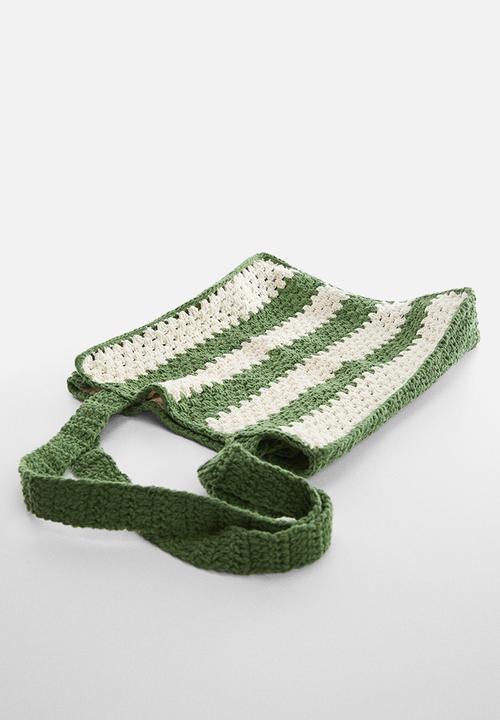 MANGO - Bag paloma - green