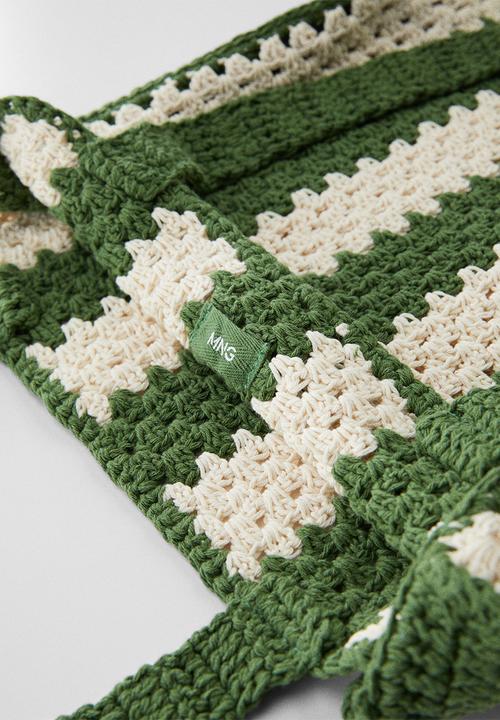 MANGO - Bag paloma - green