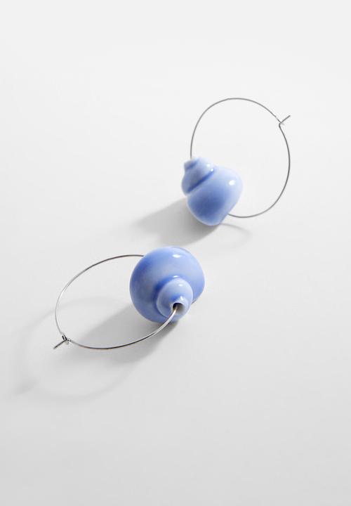 MANGO - Earrings posh - blue