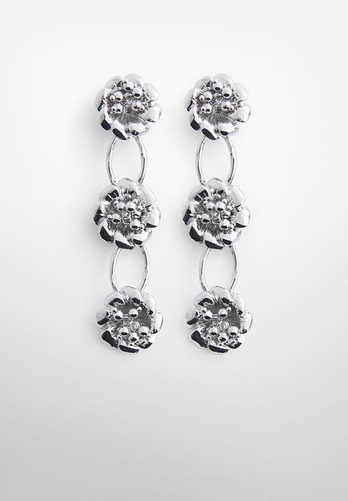 MANGO - Earrings lirio - silver