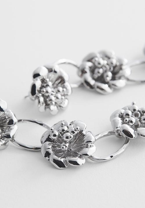 MANGO - Earrings lirio - silver