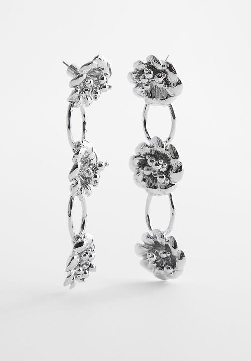 MANGO - Earrings lirio - silver