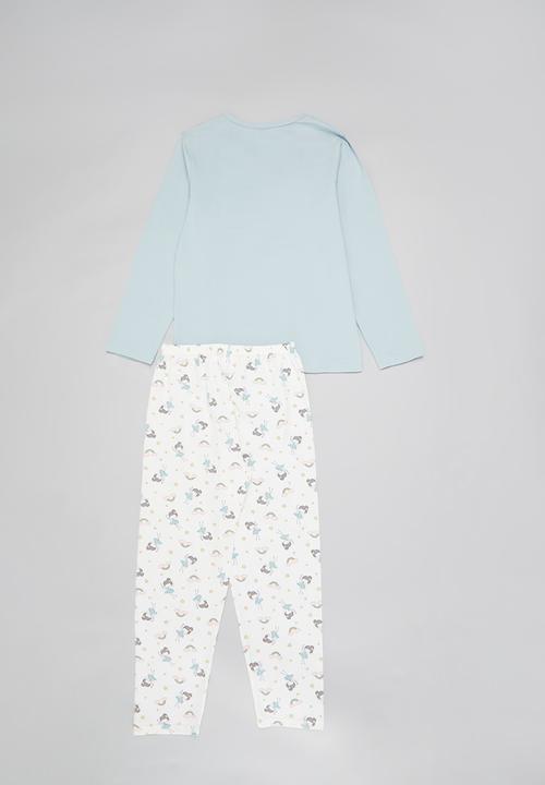 Pop Candy - Girls pj set - blue & white
