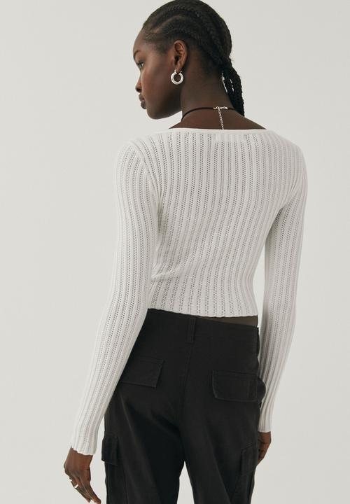 Supré  - Tiana knit long sleeve top - winter white