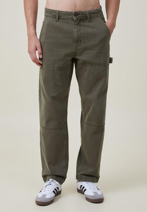 Cotton On - Baggy jean - olive knee patch