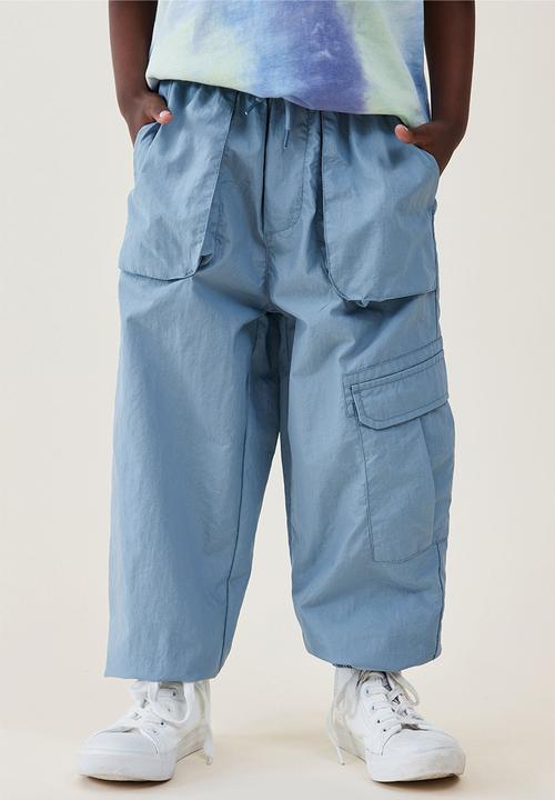 Cotton On - Pete parachute pant - dusty blue