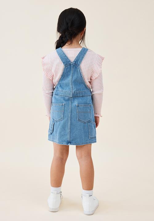 Cotton On - Shelley denim pinafore - weekend wash