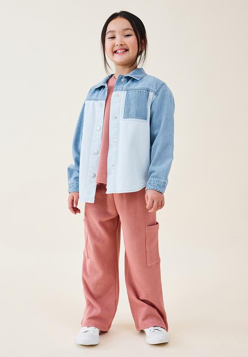Cotton On - Mikayla denim shacket - denim splice