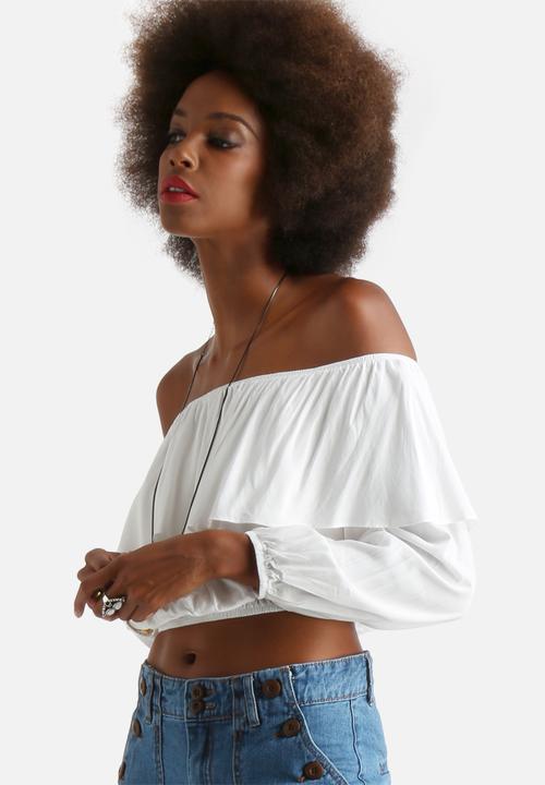 Glamorous - Long Sleeve Crop Top