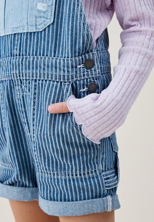 Cotton On - Millie slouch shortall - denim stripe