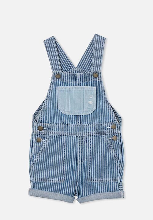 Cotton On - Millie slouch shortall - denim stripe