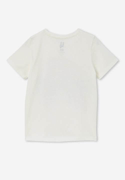 Cotton On - Penelope short sleeve tee - vanilla/somewhere rainbow