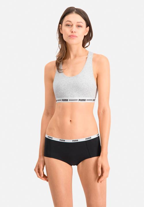 PUMA - Puma mini short 3p pack - white / grey / black
