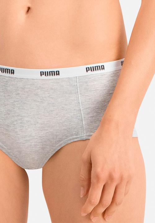 PUMA - Puma mini short 3p pack - white / grey / black