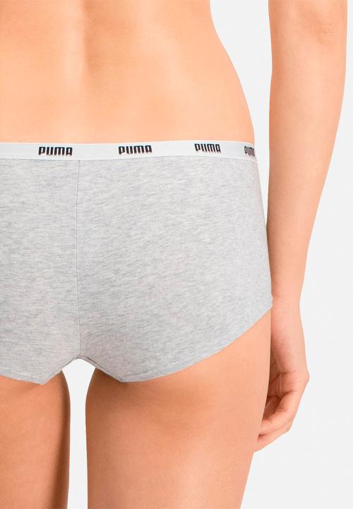 PUMA - Puma mini short 3p pack - white / grey / black