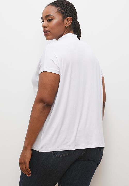 edit - Grown on sleeve tee - white
