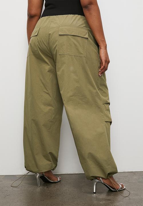Superbalist - Parachute trouser - deep green