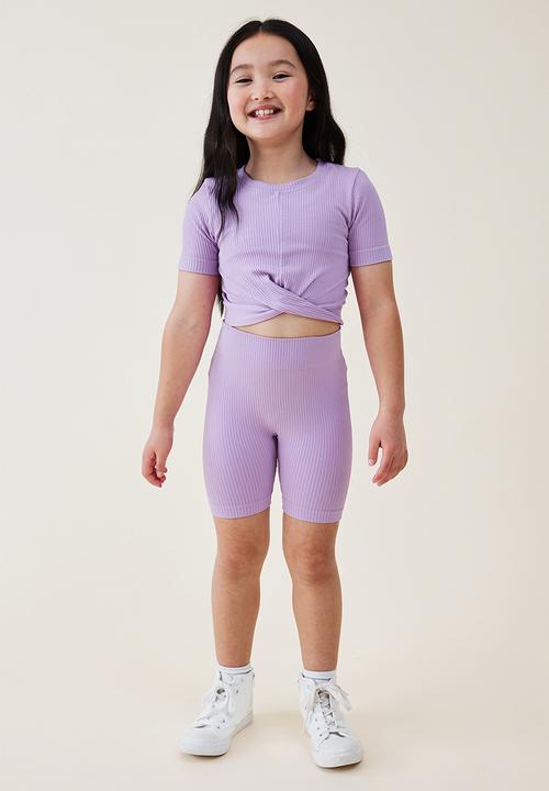 Cotton On - Madison short sleeve twist top - lavender dreams