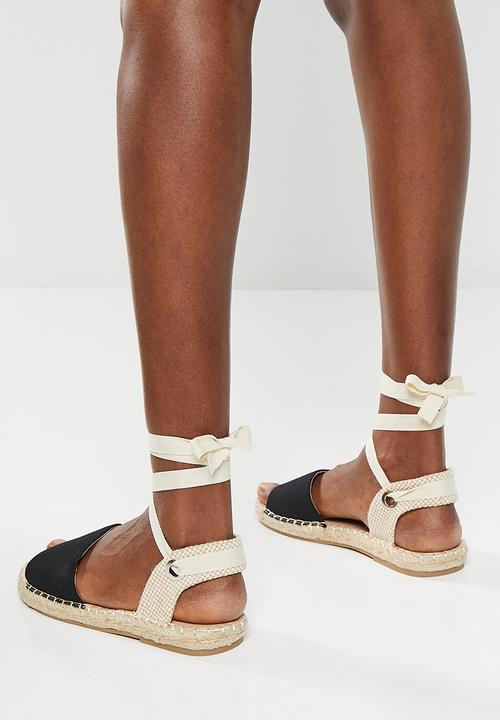 edit - Cassie espadrille - black