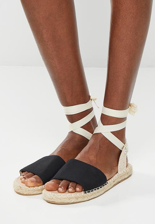 edit - Cassie espadrille - black