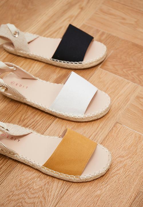 edit - Cassie espadrille - black