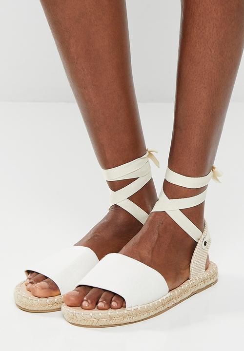 edit - Cassie espadrille - white