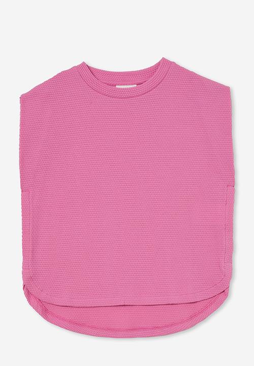Cotton On - Alyssia sleeveless top - pink gerbera