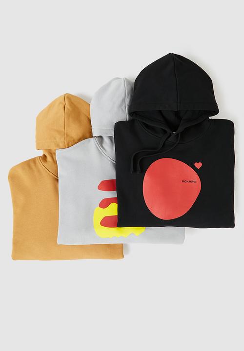 H&M - RICH MNISI x H&M: Oversized fit cotton hoodie - grey