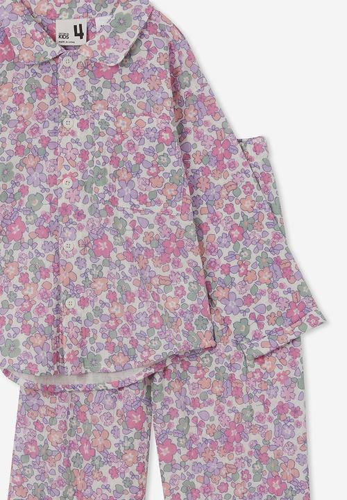 Cotton On - Alice long sleeve pyjama set - vanilla/popcorn floral