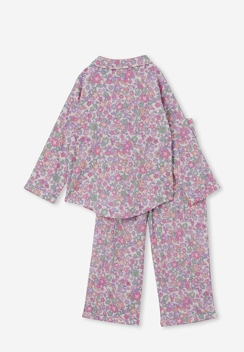 Cotton On - Alice long sleeve pyjama set - vanilla/popcorn floral