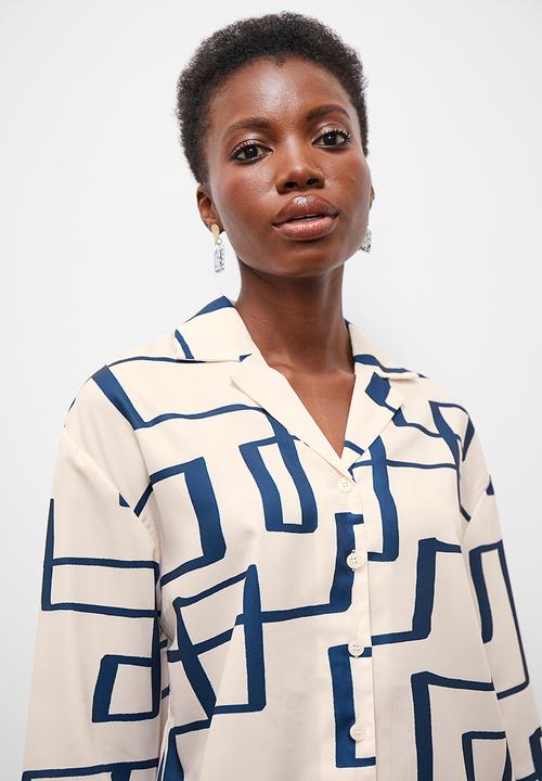 edit - Structured shirt - neutral & navy