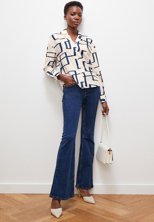 edit - Structured shirt - neutral & navy