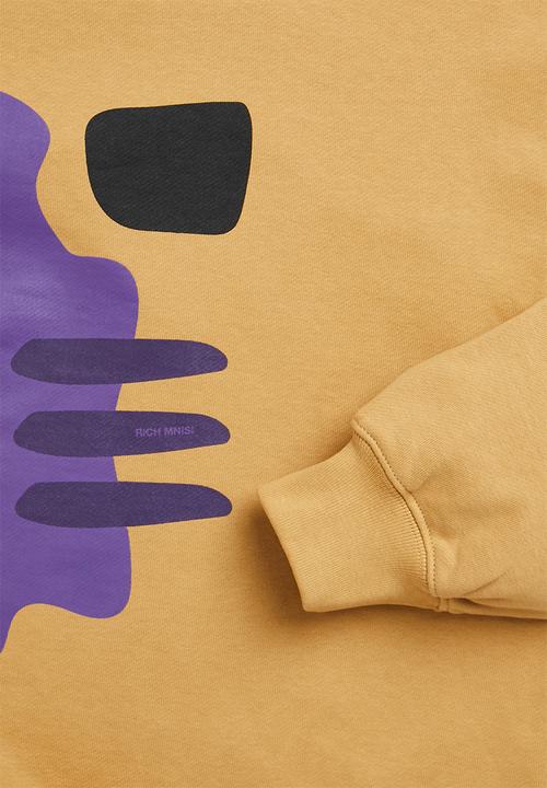 H&M - RICH MNISI x H&M: Oversized fit cotton sweatshirt - mustard yellow