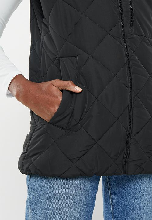 POLO - Wmn sport sleeveless puffer jacket - black