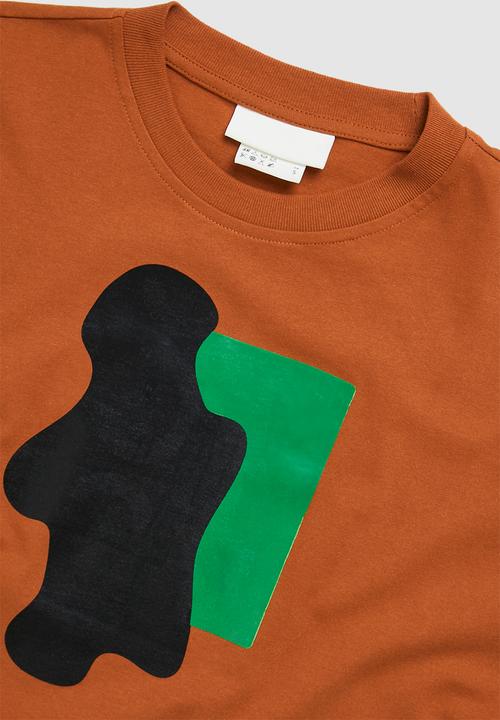 H&M - RICH MNISI x H&M: Oversized fit cotton top - burnt orange