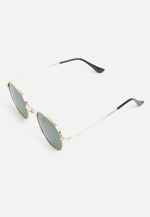 Superbalist - Ryder round frame sunglasses - gold