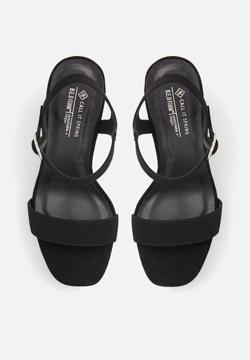 Call It Spring - Gretchen platform sandal - black